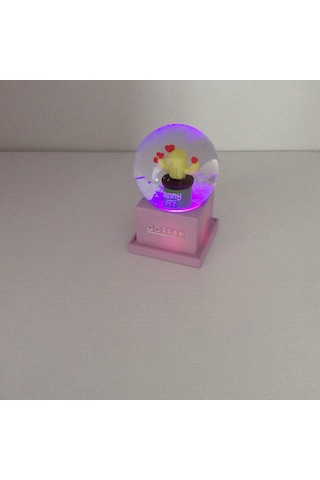 Sunny Day Renkli Is Iklı Kar Küre Mini Lila Renk