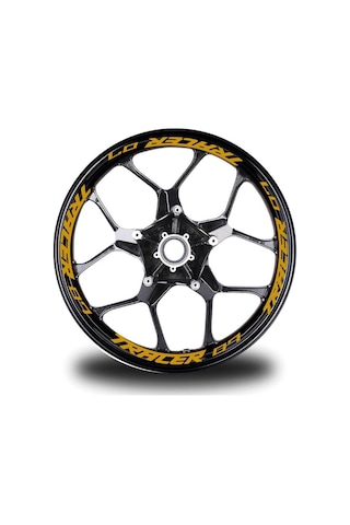 One Vıp Sale Tracer-07 Yazılı Prim Kalite 16lı Jant İçi Yazı Sticker Etiket Moto Aksesuarı Model:onevip-motorjant1034 Çok Renkli
