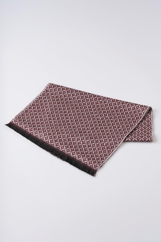 İnce Dokulu Desenli Viskon Şal Kaşkol Atkı Gri