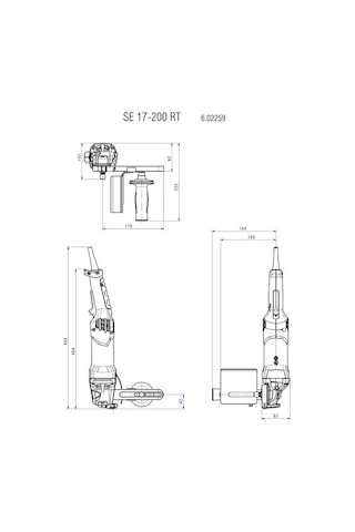 Metabo Se 17-200 Rt Set Mob Zımpara 1700W