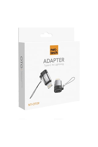 Nettech Nt-ot09 Type-c To Lighting Dönüştürücü Siyah Siyah