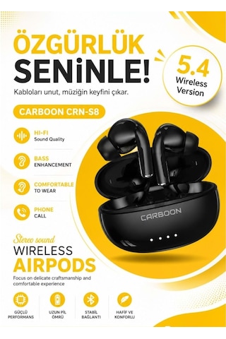 Carboon CRN-S8 Bluetooth 5.4 Kulak İçi Kulaklık