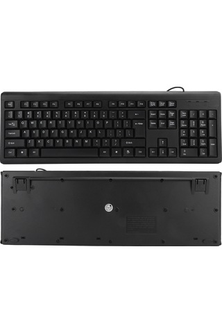 Xindoker T15 104 Tuşlu Usb Kablolu İş Klavyesi - Sessiz Tip, Ergonomik Tasarım, Dayanıklı Ve Konforlu Kullanım