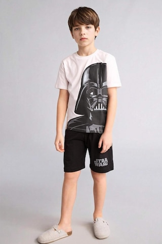 Defacto Star Wars Regular Fıt 2li Pijama Takımı Erkek Çocuk E0336a826smwt34 Beyaz-wt34