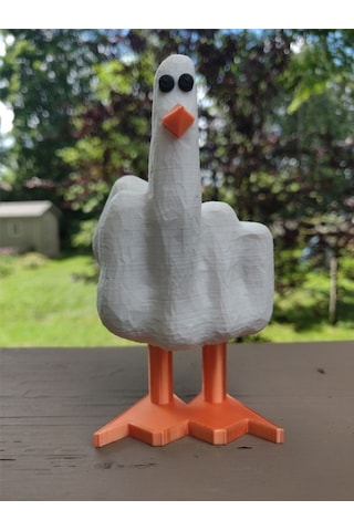 Duck You Sevimli Ördek Dekoratif Obje Biblo Figür Aksesuar