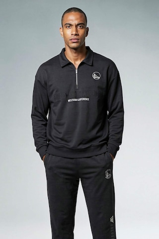 Defacto Nba Golden State Warriors Boxy Fit Polo Yaka Skuba Dalgıç Kumaş Sweatshirt F6974ax26spar191 Antrasit-ar191