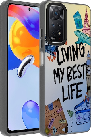 Redmi Note 12 Pro 4g Kılıf Desenli Dragon Sert Kapak - Seyahat Seyahat Seyahat