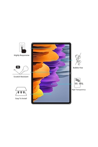 Samsung Galaxy Tab S7 Fe Sm-t733 12.4" Flexible 9h Micro Temperli Nano Kırılmaz Cam