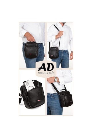 Adelina Siyah El Ve Omuz Çanta Erkek Siyah