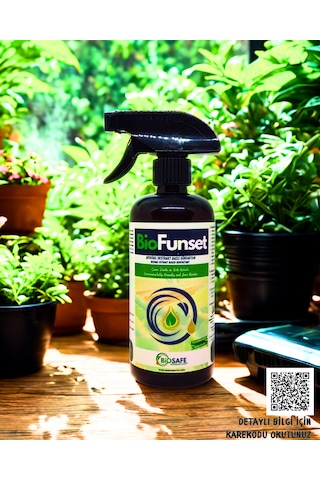 BioFunset 500 ml – Ev ve Süs Bitkilerinde Görülen Mildiyö, Külleme ve Küfleşmeye Yönelik Doğal Bakım Ürünü