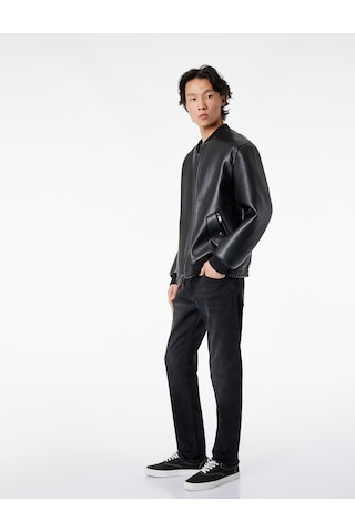 Koton Pamuklu Normal Bel Slim Fit Jean Pantolon - Brad Jean Siyah 7wam40138nd