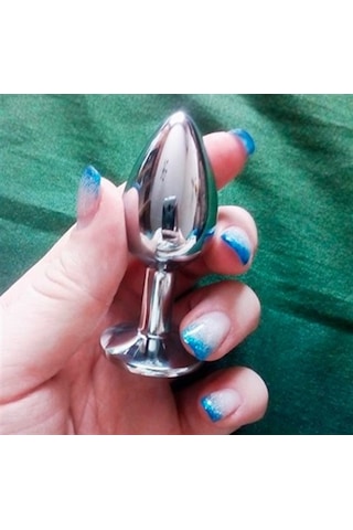 Lilitu Shop Mücevher Taşlı Paslanmaz Çelik Anal Tıkaç (Plug)