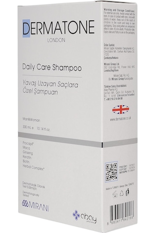 Dermatone For Slow Growing Hair Yavaş Uzayan Saçlara Özel Şampuan 300 ML