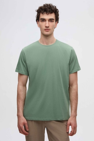 D's Damat Ds Damat Yeşil Bisiklet Yaka %100 Pamuklu Nefes Alabilen T-Shirt Yeşil