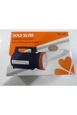 Gold Silver Gs-325 10Watt Şarjlı Projektör N11.2523 Siyah