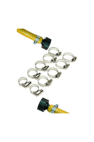 Metal Kelepçe Seti 10 Adet Hortum Boru Sıkma Kelepçesi 18-20-23-25-27 Mm