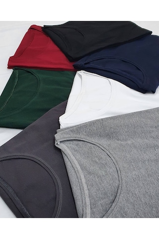Ekis Collection Büyük Beden Sıfır Yaka Siyah T-Shirt Siyah