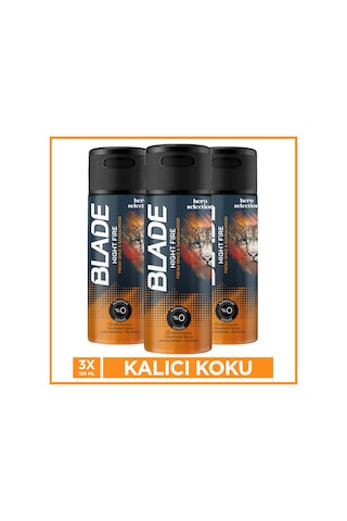 Blade Hero Selection Serisi Night Fire Erkek Deodorant 3x150 Ml