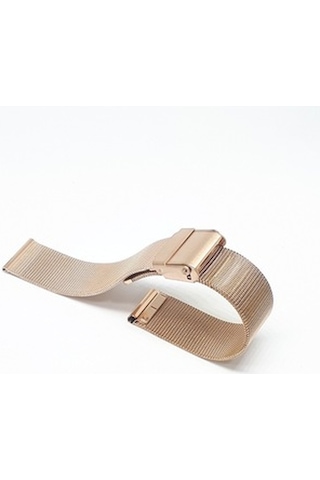 16Mm Rose Bakır Renk Hasır Ince Örgü Metal Saat Kordonu