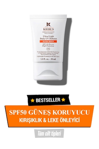 Kiehl's Ultra Light Günlük Uv Koruyucu Güneş Kremi - Spf50 30 Ml