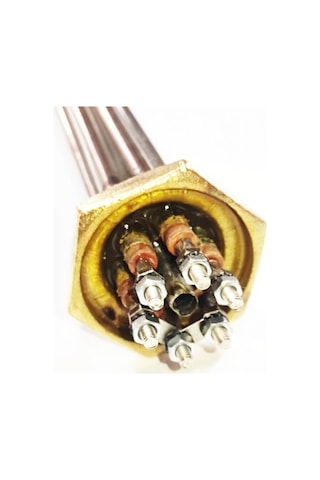1 1/4 İnc 304cr Termovat Isıtıcı 380v Trifaze 30cm 7,5kw Termostatsız