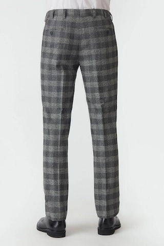 Bisse Erkek Regular Fit Platinum Ekoseli Klasik Pantolon GRİ Gri