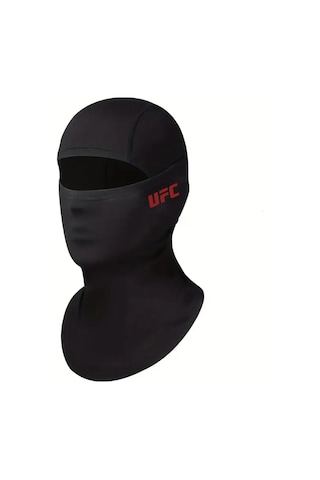 Flex Ufc Yazılı Siyah Kar Maskesi Model 5 Balaklava Kış Motor Drill Dövüş Box Mma Kickbox Spor