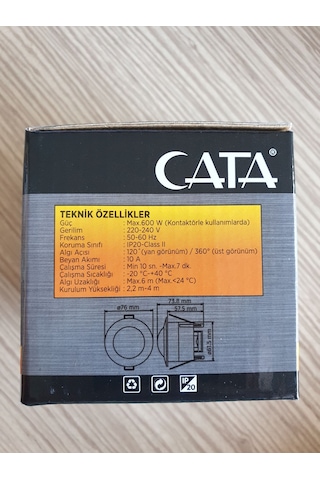 Cata CT-9242 Sıva Altı Hareket Sensörü