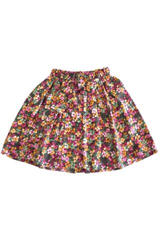 Fitilli Crop Ve Etek Takım Çok Renkli