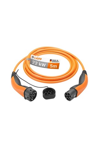 Lapp Elektrikli Araç 22 Kw, 32a, Üç Fazlı, Mod3, 5m Tip2 Şarj Kablosu - Tüm Araçlarla Uyumlu