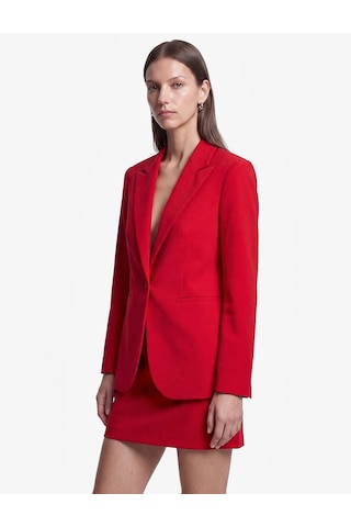Koton Klasik Yaka Uzun Kollu Cepli Düğmeli Blazer Ceket Kırmızı 7wak50031uw