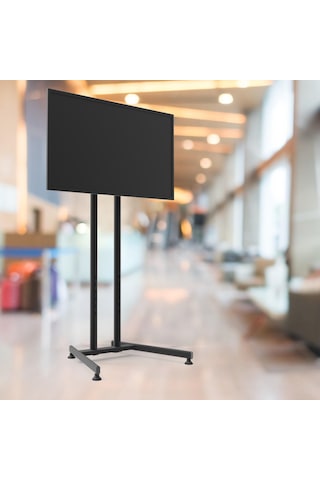 Alpın Tv/fuar Standı Sabit Ayaklı Metal Tv Ünitesi 40 İnç 75 İnç