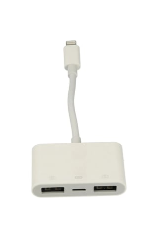 Apr23 Apple Uyumlu iPhone Otg 3in1 - Beyaz Cn