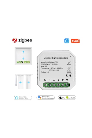 Tuya Zigbee Akıllı Perde Modülü Akıllı Ev Dıy Aracı Ev Ev Çok Fonksiyonlu Alet