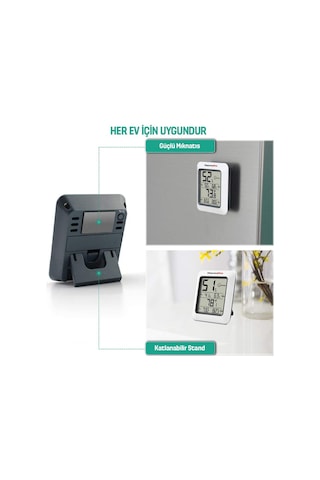 Thermopro Tp50 Termometre İç Mekan Dijital Sıcaklık Ve Nem Ölçer - 2 Adet