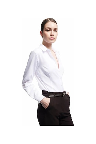 Koton Regular Fit Klasik Yaka Beyaz Kadın Gömlek 6wak60035uw Beyaz