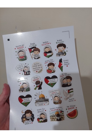 Filistin Temalı Sticker