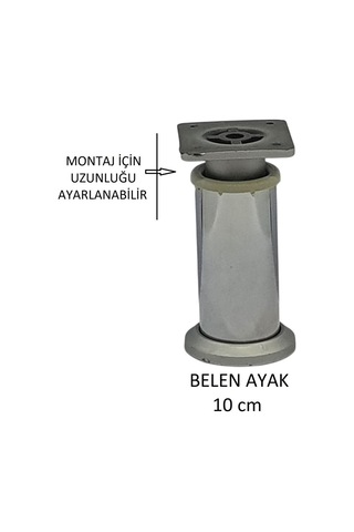 Belen Ayak 10cm Vidalar Dahil Krom Krom