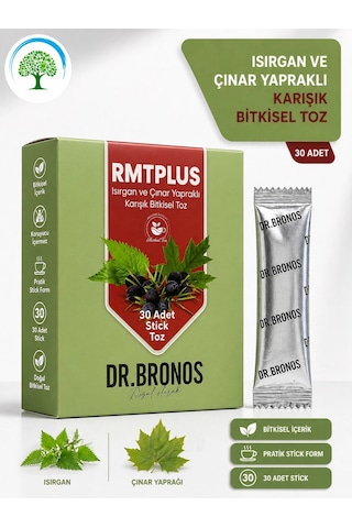 Çareburada Dr. Bronos Rmt Plus Isırgan Ve Çınar Yapraklı Karışık Bitkisel Toz 30 Stick