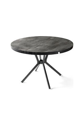 Bade Mdf Oval Highgloss Açılır Mutfak Masası 73x120 001