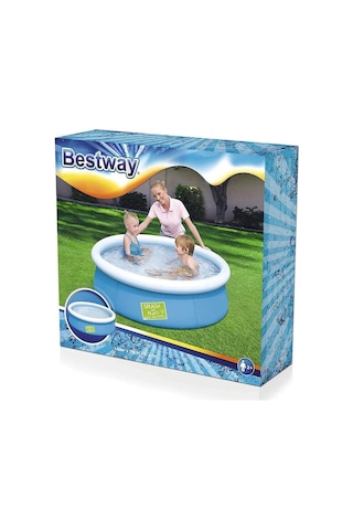 Bestway Kazan Modeli Şişme Çocuk Havuzu 152 x 38 CM 57241 Çok Renkli
