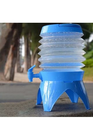 Gaman Katlanabilir Musluklu Su Sebili 3.5 Litre Piknik Kamp Su Ayran Meşrubat Içecek Bidonu