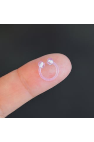 Alerji Yapmayan Bioplast Esnek Piercing Silikon Piercing Tragus H Renkli