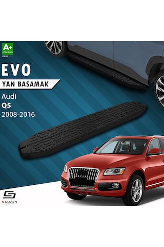 S-dizayn Audi Q5 Evo Siyah Yan Basamak 183 Cm 2008-2016