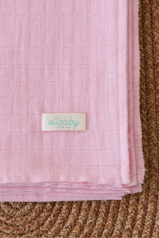 Organik Pamuk Çift Katlı Müslin Örtü Bebe Pembe 75x85 CM Pudra Pembe