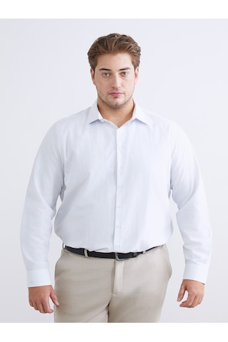 Lcw Busıness Mavi Regular Fit Uzun Kollu Poplin Erkek Gömlek