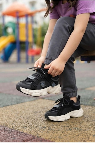 Vicco Ceni Siyah Anatomik Rahat Sneaker Kız Çocuk Ayakkabı 346.f26k.125