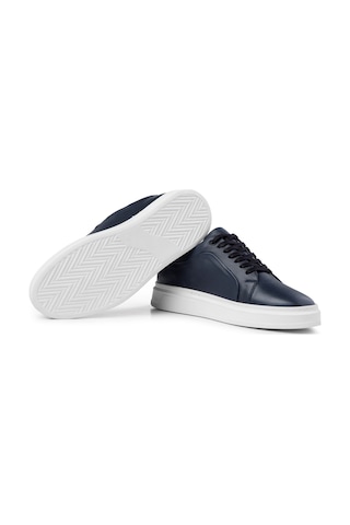 Ducavelli Correndo Erkek Hakiki Deri Sneaker, Bağcıklı Sneaker, Hakiki Deri Sneaker, Erkek Sneaker Lacivert