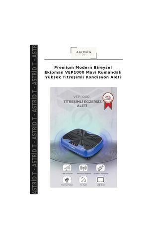 Premium Modern Bireysel Ekipman Vep1000 Mavi Kumandalı Yüksek Titreşimli Kondisyon Aleti