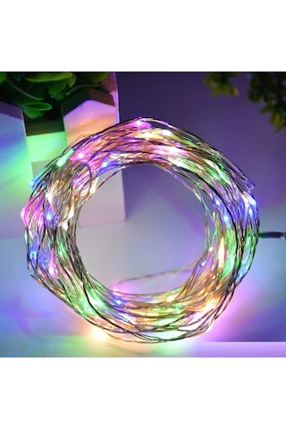 3 METRE RENKLİ PİLLİ LED IŞIK RENKLİ LED IŞIK RENKLİ YILBAŞI AĞACI IŞIĞI RENKLİ NOEL IŞIĞI CHRİSTMAS LED LİGHT PARLAK PERİ LED IŞIK Çok Renkli